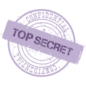 Confidential Top Secret Purple Stamp