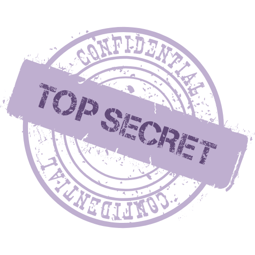 Confidential Top Secret Purple Stamp